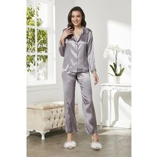 Pierre Cardin 6'lı Kaplı Midi Gecelik Sabahlık Set 6965 Royal