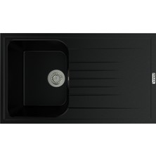 Polex Cristalüx Granit Eviye P-02+Luxury Siyah