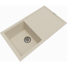 Polex Cristalüx Granit Eviye P-03+Swan-3 Bej