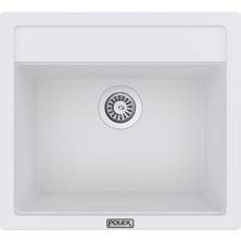 Polex Cristalüx Granit Eviye P-08+Swan-3 Beyaz