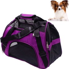 SZYKD Taşınabilir Pet Backpack Dog Out Out Messenger Katlanır Çanta Evcil Hayvan Malzemeleri, Özellikler: Küçük (Mor) (Yurt Dışından)