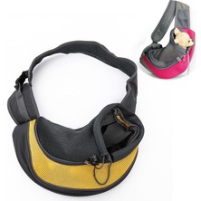 SZYKD Köpek ve Kedi Sling Taşıyıcı Eller Ücretsiz Tersinir Pet Papoose Torbası, Boyut ﾣﾺ Küçük (Sarı) (Yurt Dışından)