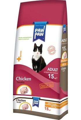 Paw Paw Tavuk Etli Yetişkin Kedi Maması 15 Kg