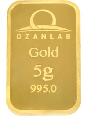 Ozanlar Gold 5 gr 24 Ayar Külçe Altın