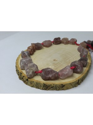 Yaşam Tohumu Çilek Kuvars Taşı Ham Parçalar/adet (19510-1)