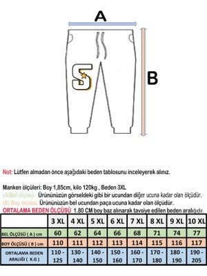 Starbattal Erkek Büyük Beden Eşofman Altı Dar Paça Antrasit Melanj 20516