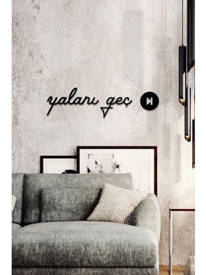 Ahwall Yalanı Geç Yazılı Dekoratif Ahşap Tablo