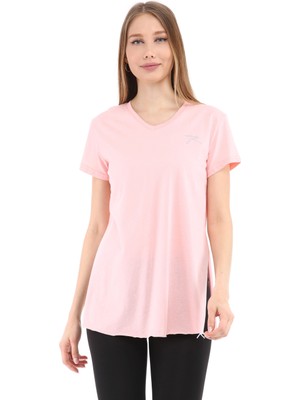 Raru Kadın %100 Pamuk T-Shirt Fragum Pembe