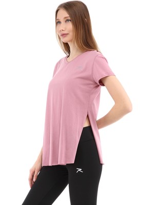 Raru Kadın %100 Pamuk T-Shirt Fragum Pembe