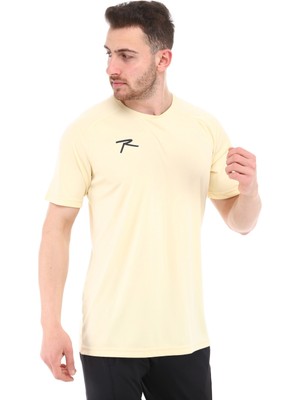 Raru Teamswear Erkek Basic T-Shirt Sırca Krem