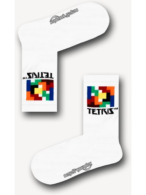Neşeli Çoraplar Tetris Atletik Kadın Çorap