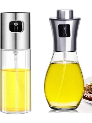 Pro İthalat 2'li Yağ Limon Sos Sirke Zeytinyağı Spreyi Yağ Şişesi Yağdanlık