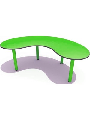 Woody Life Fasulye Masa 80 x 130 Cm (Metal Ayaklı)