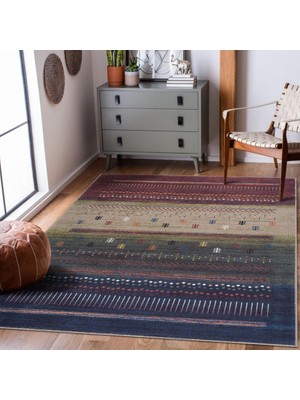 Marsa Halı Şönil Dokuma Pamuk Taban Halı Kilim Yolluk Dekoratif Dijital Baskı Halı Yıkanabilir 60 x 100 cm