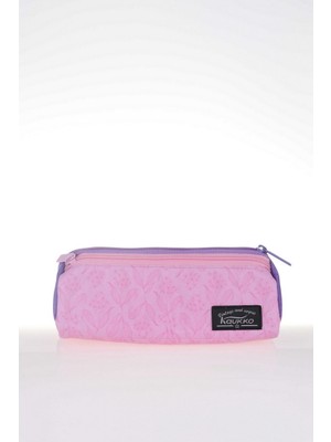 Kaukko Wıchlight 3 Bölmeli Kalem Çantası Pink Flowers (K2318)