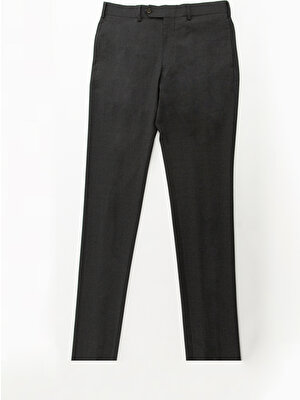 Brooks Brothers Erkek Gri Milano Kesim Klasik Pantolon