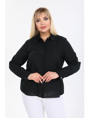 Pera Club Büyük Beden  Pamuk Gömlek