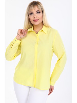 Pera Club Büyük Beden  Pamuk Gömlek