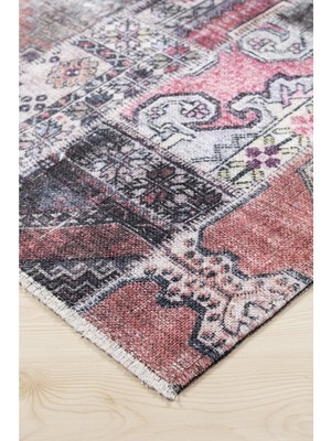 Valery Home Madrid Premium Yıkanabilir Pamuklu Kaymaz Tabanlı Orjinal Saçaklı Kilim