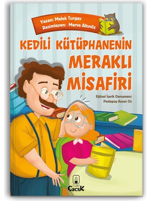 10+ Yaş - Eğlenceli Kitap Sevgisi "Kedili Kütüphanenin Meraklı Misafiri" Resimli Hikâye 4. Sınıf