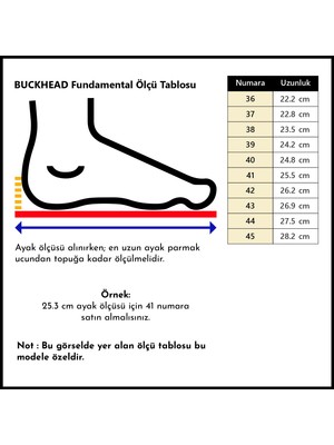 Buckhead BUCK4022 Fundamental Unisex Gri Spor Ayakkabı