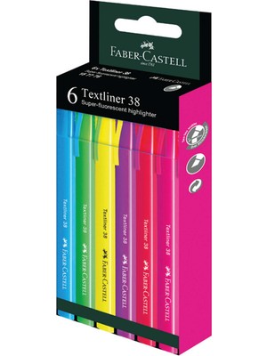 Faber-Castell Fosforlu Kalem 38 Neon 6x 2022