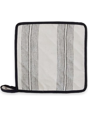 Ödel Home Buldan Keteni Çizgili Desenli 20X20 cm Mutfak/fırın Tutacağı