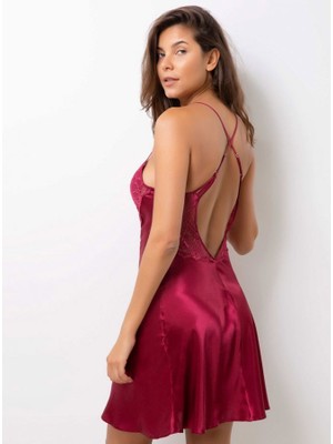 Pierre Cardin 2li Saten Kısa Gecelik Sabahlık 4300