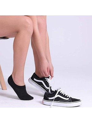 Paldies 10 Çift Erkek Pamuklu Görünmez Sneakers Düşük Kesim Bilek Çorap Siyah