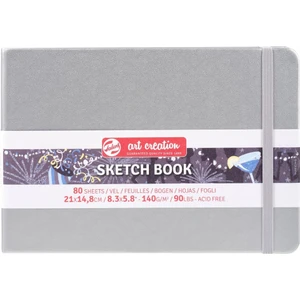 Tac Sketch Book Shiny Silver 21X15 140GR