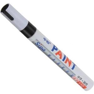 Lastik Plaka Yazı Kalemi Siyah