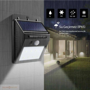 Hareket Sensörlü Güneş Enerjili LED Aydınlatma Dış Mekan Bahçe 20 LED Li