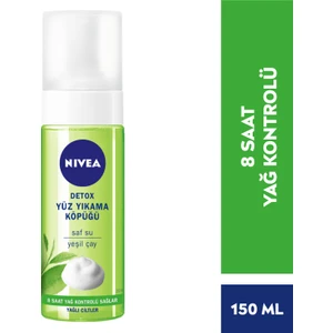 NIVEA Yüz Temizleyici Yıkama Köpüğü Detox Yağlı Ciltler;150ml; ; Yeşil Çay