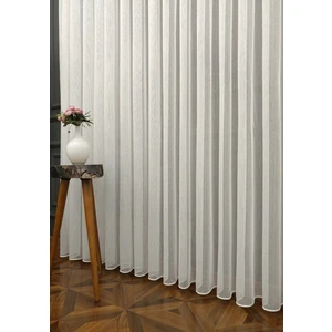Evdepo Home Kullanıma Hazır 1/2,5 Normal Pile Tül Perde Tek Kanat - Ekru 110 x 200 cm