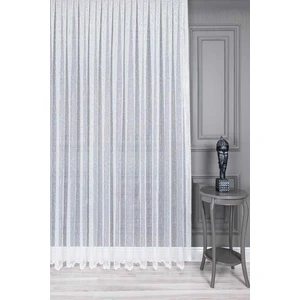 Evdepo Home Kullanıma Hazır Ekstraforlu Pilesiz Tül Perde Tek Kanat - Ekru 100 x 260 cm