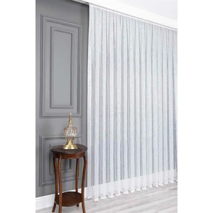 Evdepo Home Kullanıma Hazır Ekstraforlu Pilesiz Tül Perde Tek Kanat - Ekru 100 x 200 cm