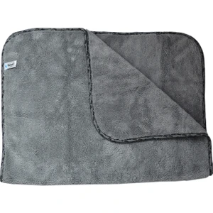 (2 Adet) 2316 Mikrofiber Peluş Oto Kurulama ve Temizlik Bezi Büyük Boy 60X90 Cm. Gri