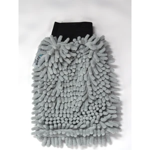 (3 Adet) 7050 Mikrofiber Şönil Oto Temizlik ve Kurulama Eldiveni 16X24 Cm. Gri