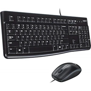 MK120 USB Kablolu Klavye Mouse Seti Tam Boyutlu Sağ ve Sol Elle Kullanıma Uygun M