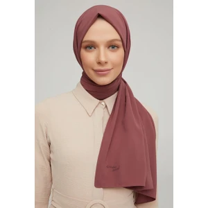 Trend Medine Ipeği Şal 70X200 - Koyu Pudra