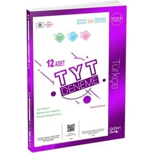 ÜçDörtBeş Yayınları TYT Türkçe Deneme Sınavı 12 Adet YKS 2022