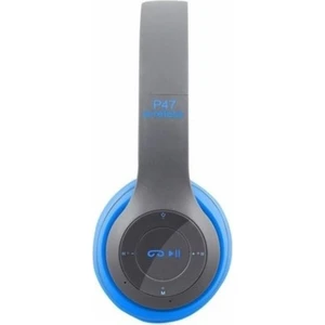 P47 Katlanalabilir 2.4+Edr Kablosuz Bluetooth Kulaklık Mavi