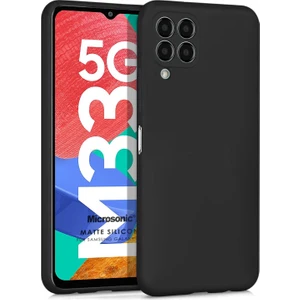 Matte Silicone Samsung Galaxy M33 Kılıf Siyah