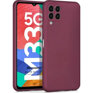 Matte Silicone Samsung Galaxy M33 Kılıf Mor