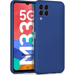 Matte Silicone Samsung Galaxy M33 Kılıf Lacivert