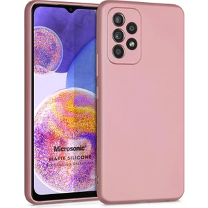 Matte Silicone Samsung Galaxy A23 Kılıf Rose Gold