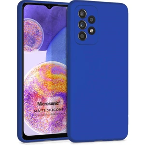 Matte Silicone Samsung Galaxy A23 Kılıf Mavi