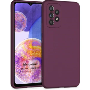 Matte Silicone Samsung Galaxy A23 Kılıf Mor