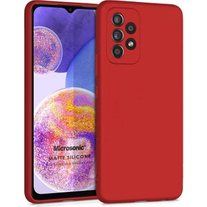 Matte Silicone Samsung Galaxy A23 Kılıf Kırmızı