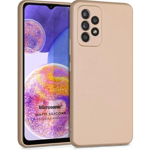 Matte Silicone Samsung Galaxy A23 Kılıf Gold